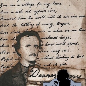 Edgar Allan Poe, Virginia Clemm Poe, The Raven, artist trading cards ACEO