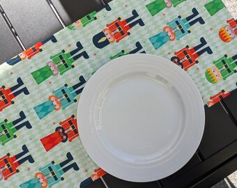 13" x 70" Christmas Nutcracker Table Runner / Modern Runner for Parties, Christmas, Holidays