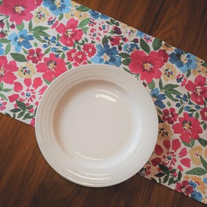 ¡ENVÍO MAÑANA! Camino de mesa moderno con diseño floral de la pradera de 33 x 180 cm para fiestas, baby showers, bodas, guarderías y decoración del hogar.