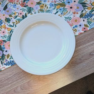 Rifle Paper Co. Floral Table Runner: Orchard Garden Party Ivory (13" x 70")
