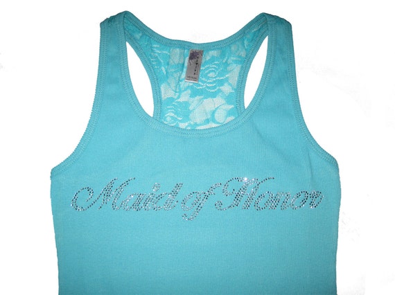 Items similar to Maid of Honor Gifts, Maid of Honor Tank Top, Maid of ...