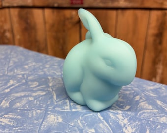 Fenton blue satin bunny