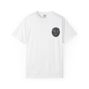 Creepy Skeleton Demon Artwork T-shirt | Horror Skull Chest Patch
