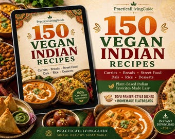150 Vegan Indian Recipes | Curries, Naan, Biryani, Street Food, Dals & Traditional Sweets