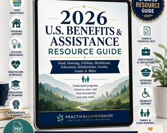 2026 U.S. Benefits and Assistance Resource Guide | SNAP, Housing, Utilities, Healthcare, Scholarships, Grants, Loans & More | Printable PDF