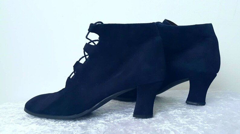 navy blue suede ankle boots uk