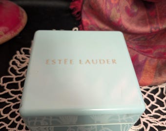 Vintage Estee Lauder Powder Box: Youth-Dew Collection, Unopened vanity decor, MCM powder box