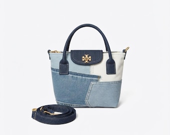 Handcrafted Upcycled Denim Crossbody Bag