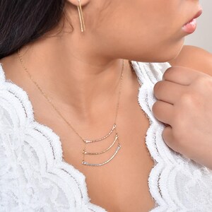 Vertical Bar Necklace, Mini Drop Bar Necklace,simple Stick Vertical Bar Necklace, Mini Drop Bar Necklace,simple Stick