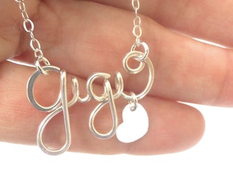 Personalized Name Necklace: Handcrafted Sterling Silver or Gold-Filled