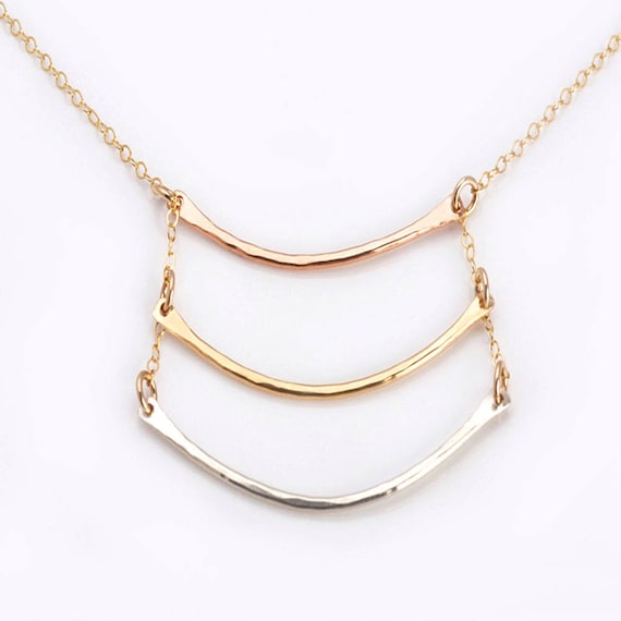 Dainty Bar Necklace - Multicolor Dainty Bar Necklace - Multicolor