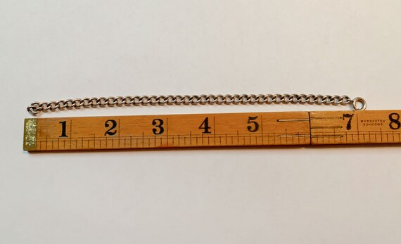 Small Sterling Silver Charm/Link Bracelet, 9.7 Gr… - image 4