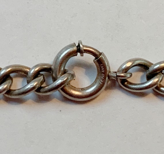 Small Sterling Silver Charm/Link Bracelet, 9.7 Gr… - image 2