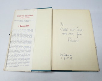 1954 Signed "White Terror of the Atlantic" Novel by Denison Clift