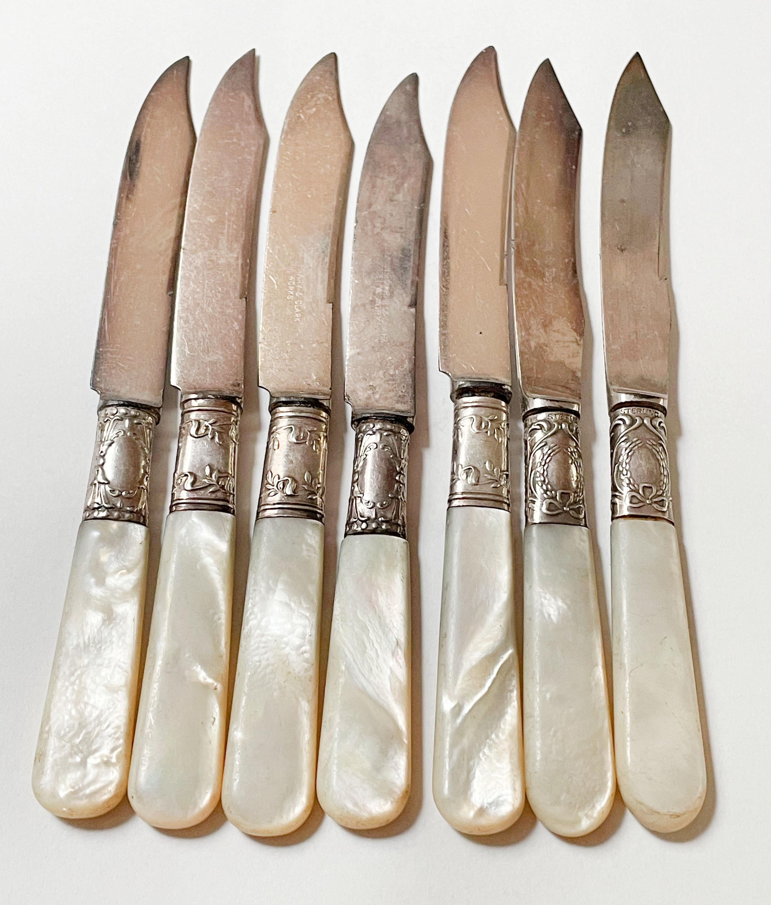 Vintage Mother of Pearl Cheese Knives - Etsy