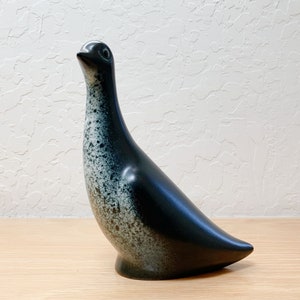 MCM Howard Pierce Ceramic Dove, Soft Black with Speckled Breast, 7.25" Tall