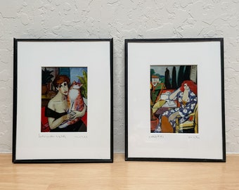 2 Small Prints by Michael Leu, Signed and Titled in Pencil on the Mats, Please Read Description