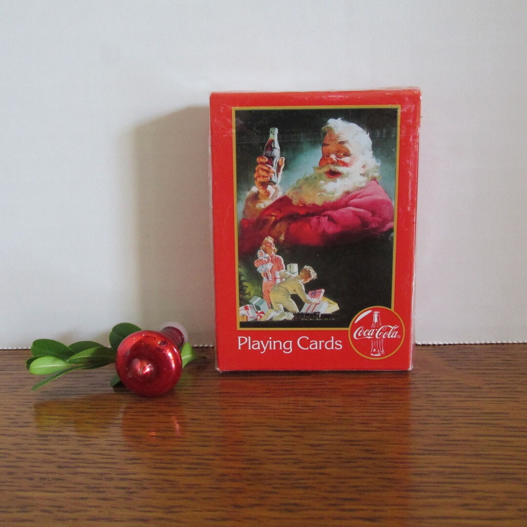 Vintage Coca Cola Deck of Playing Cards Christmas Santa 1996 Still in ...