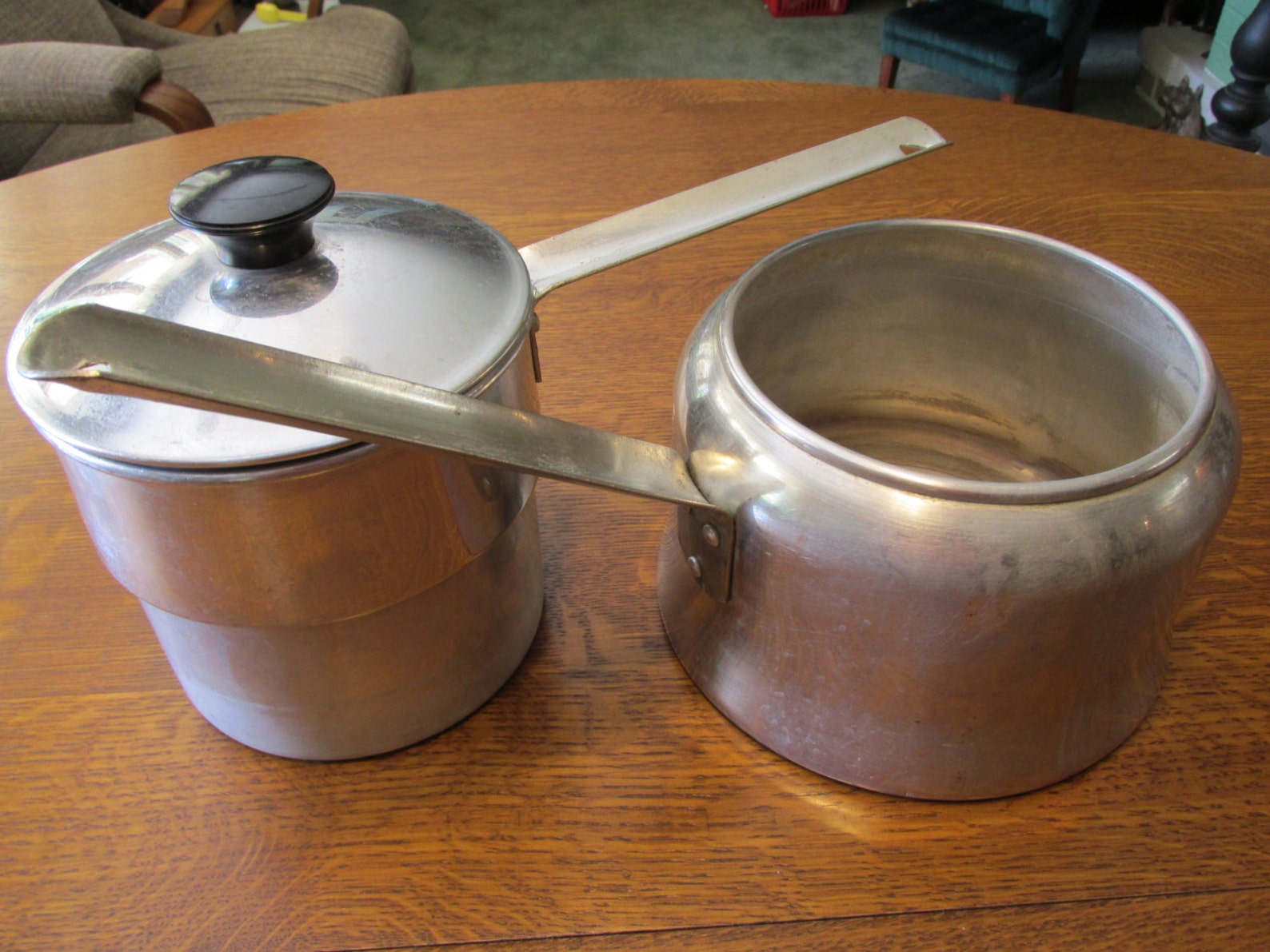 Vintage Aluminum Double Boiler Etsy