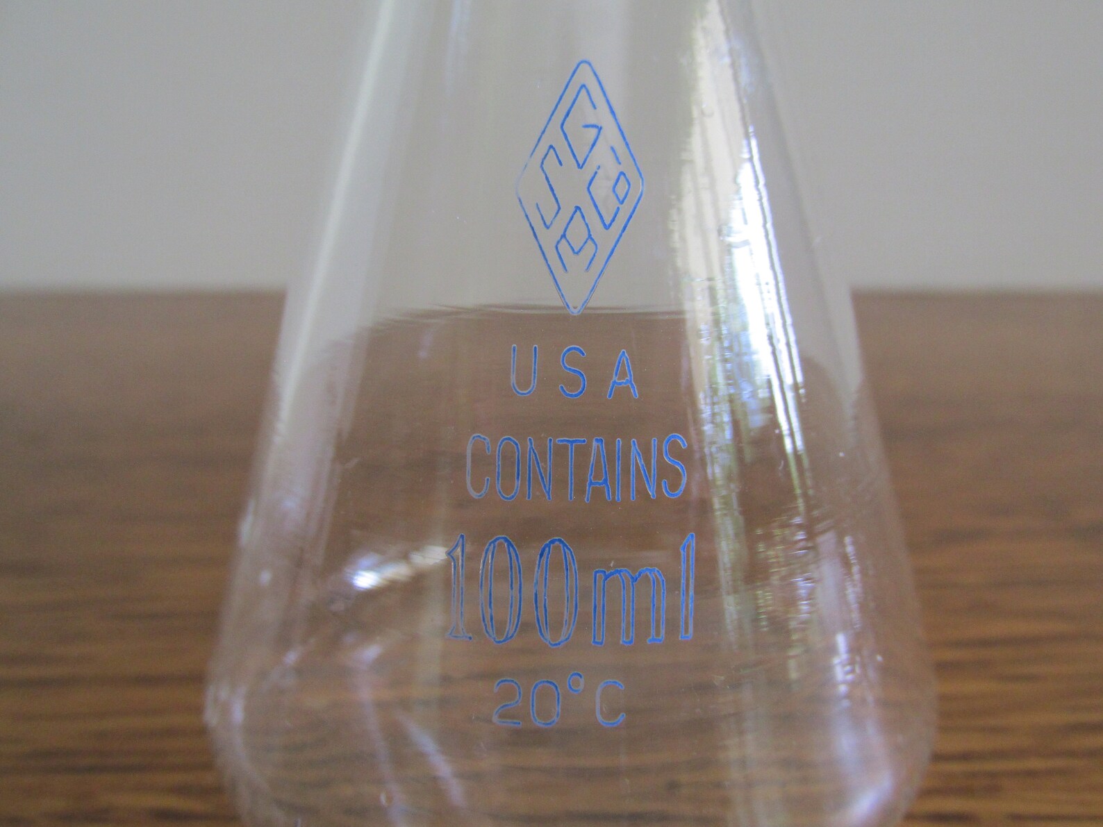 Vintage Glass Beaker With Stopper 100 ML SGA Scientific Inc. Etsy