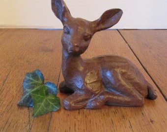 Vintage Hand Crafted Deer Figurine  Red Mill MFG