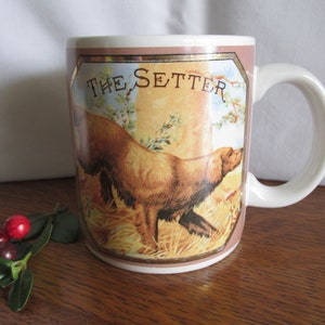 Vintage Ceramic The Setter Mug  1985  Irish Setter