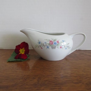 Vintage Small China Creamer  Florenteen Fantasia Pattern Fine China Japan