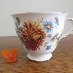 Vintage Bone China Floral Tea Cup Queen Anne Made by Ridgeway Potteries England