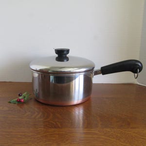 Vintage Revere Ware Saucepan & Lid  One Quart