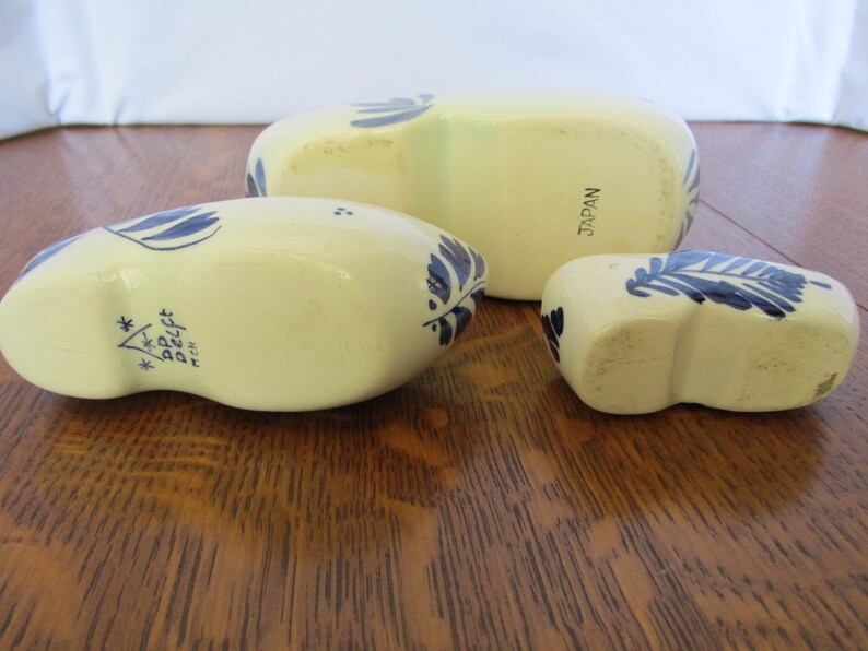 Vintage Trio Ceramic Dutch Shoes Delft Blue Etsy Vintage Trio Ceramic Dutch Shoes Delft Blue Etsy
