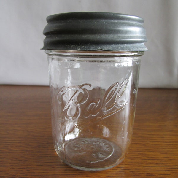 Vintage Ball Jelly Jar Zinc Lid  Ball Canning Jars