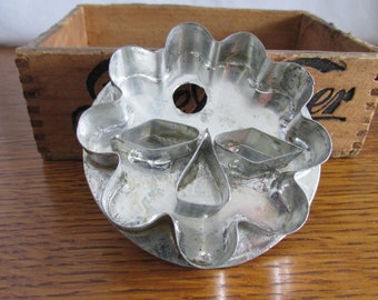 Vintage Tin Flower Cookie Cutter  Handmade