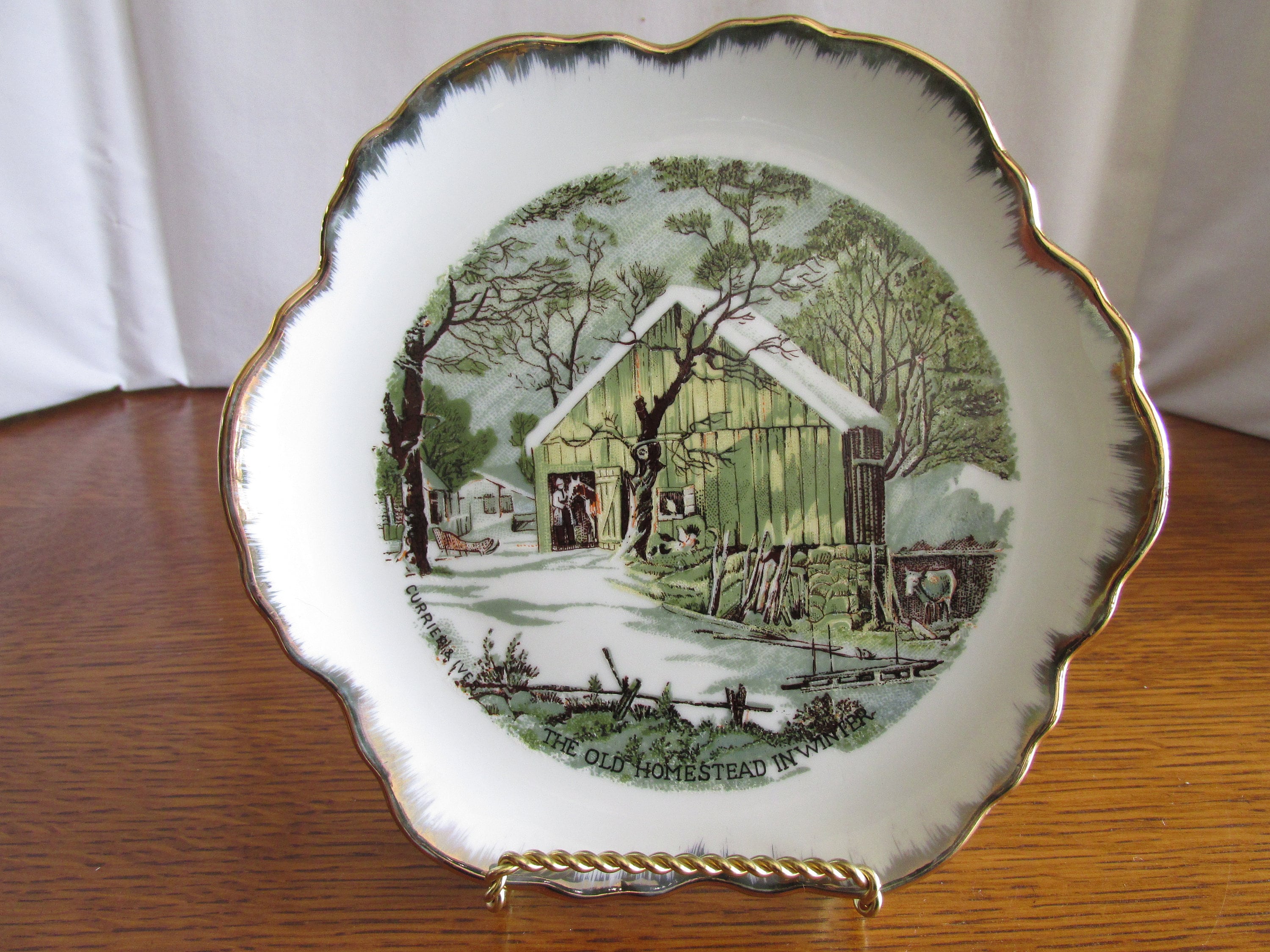 Currier & ives plates hotsell