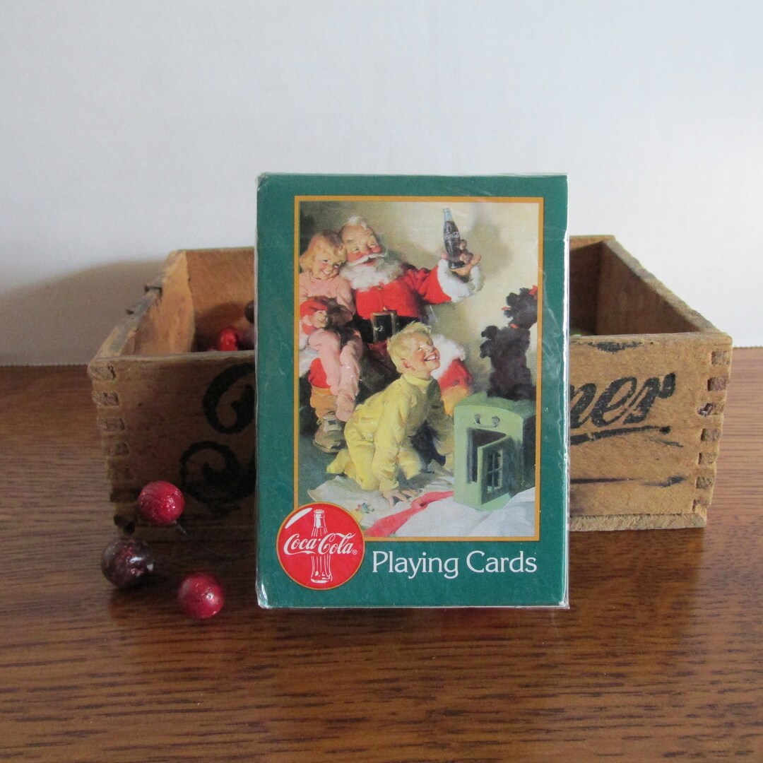 Vintage Coca Cola Deck of Playing Cards Christmas Santa Claus 1996 ...