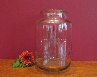 Vintage Glass Thrift Fruit Jar One Quart Thrift Jar Co Baltimore MD No Lid Included