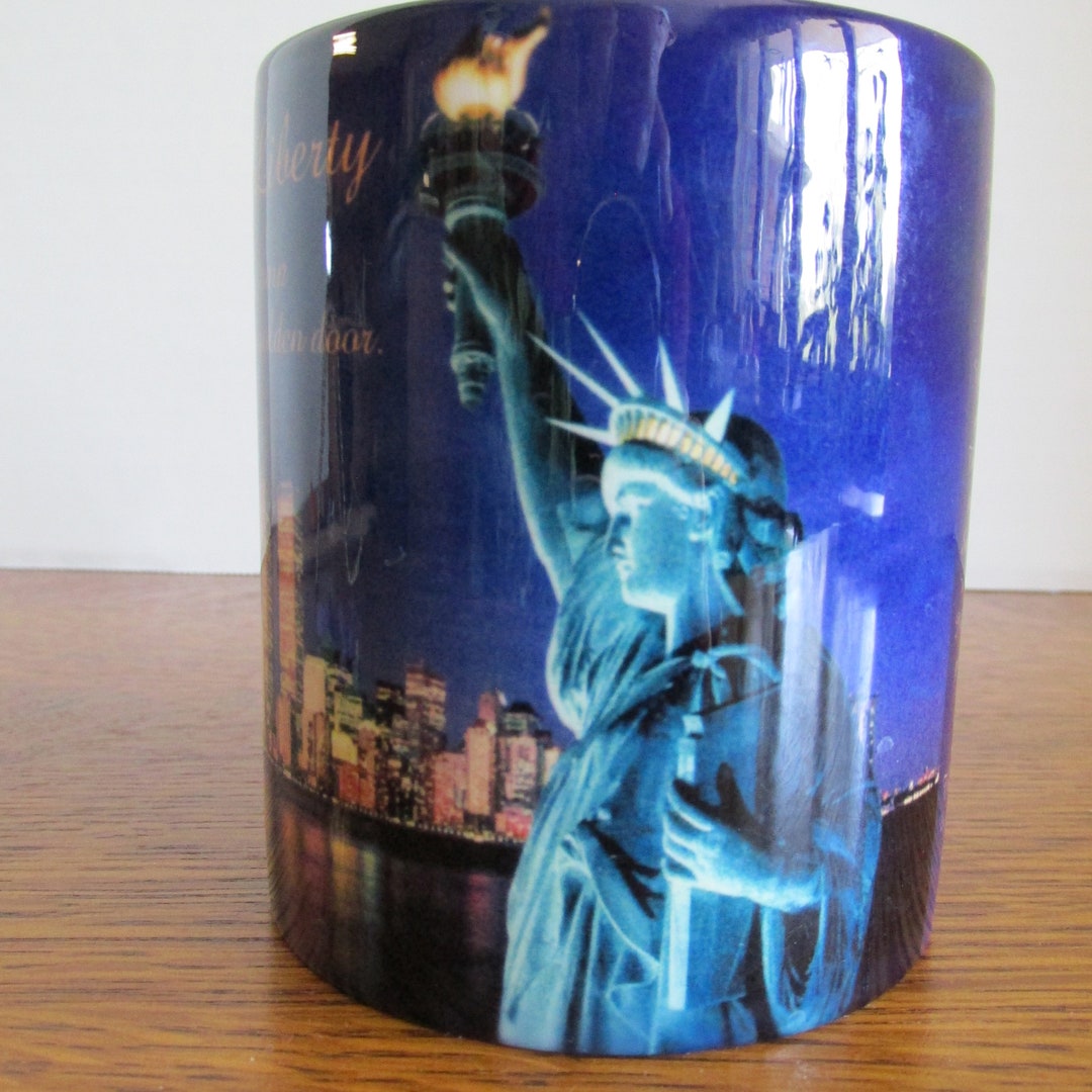 Vintage Statue of Liberty Souvenir Mug I Lift My Lamp Beside Etsy