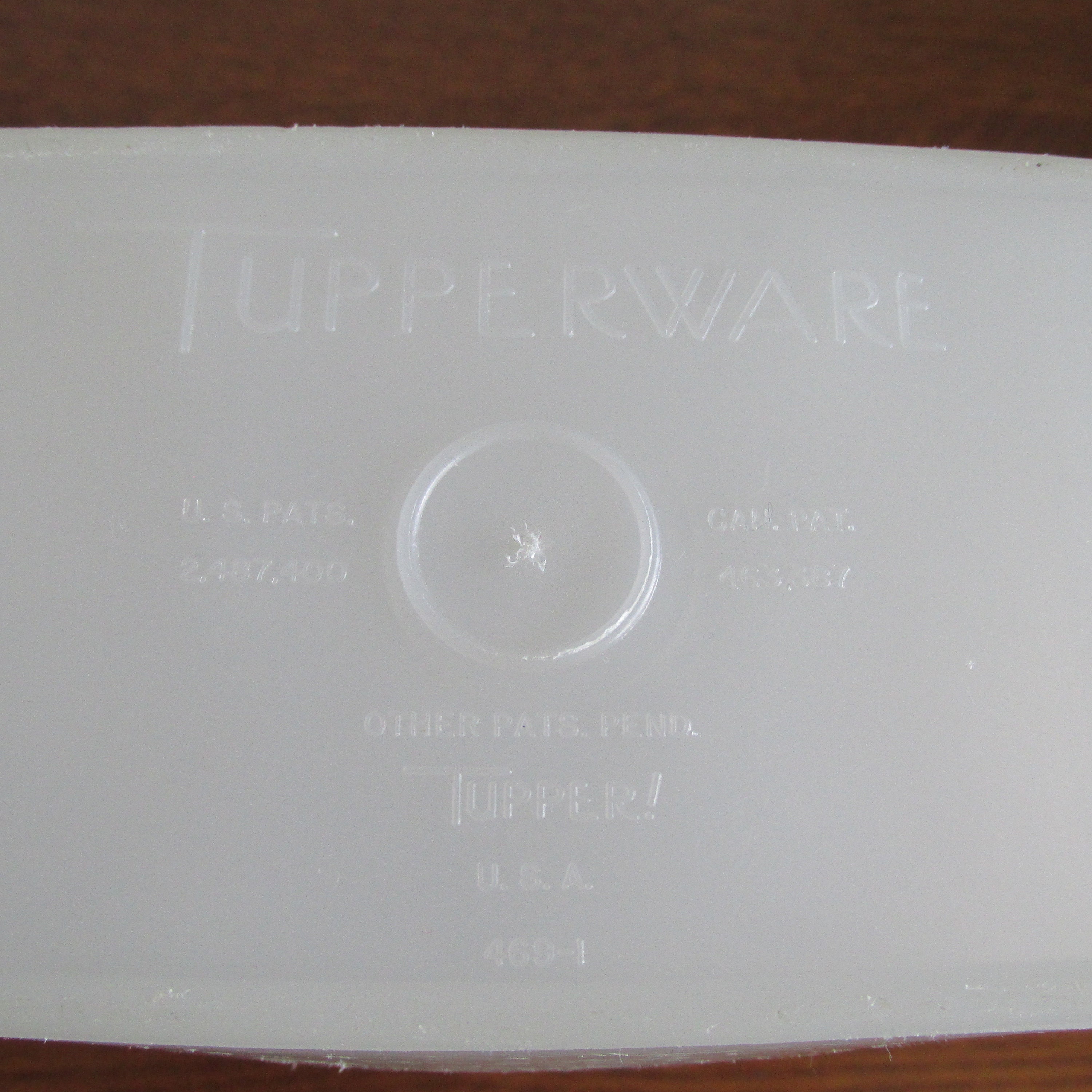 Vintage Tupperware 469 Cereal Keeper 13 Cup Blue Flip Top Pour