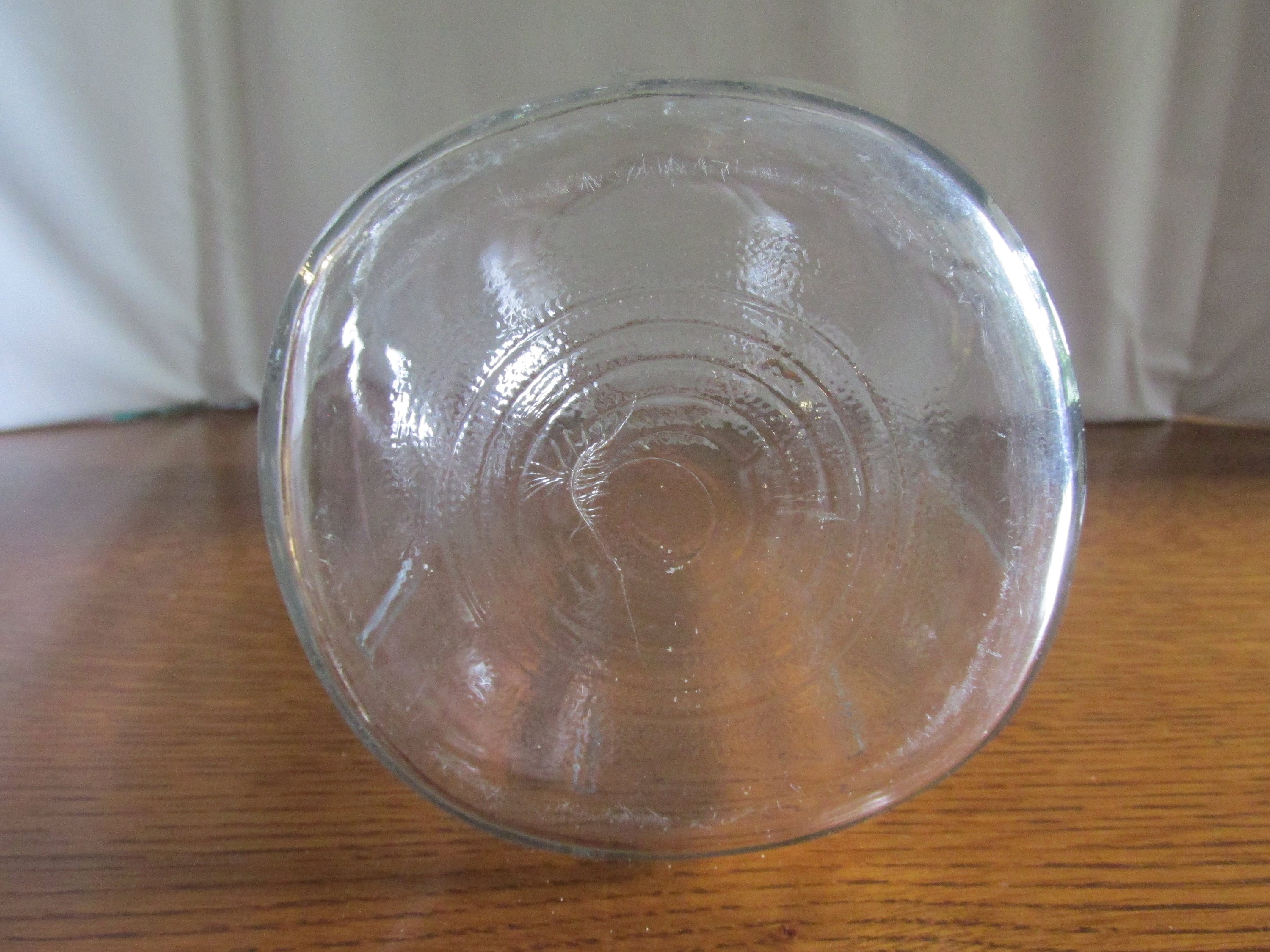 Antique Square Ribbed Lot; Half Gallon Ball Perfect Mason Jar With Zinc Lid