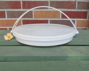 Vintage Tupperware Party Susan with Carrying Handle  No 405  Relish Plate