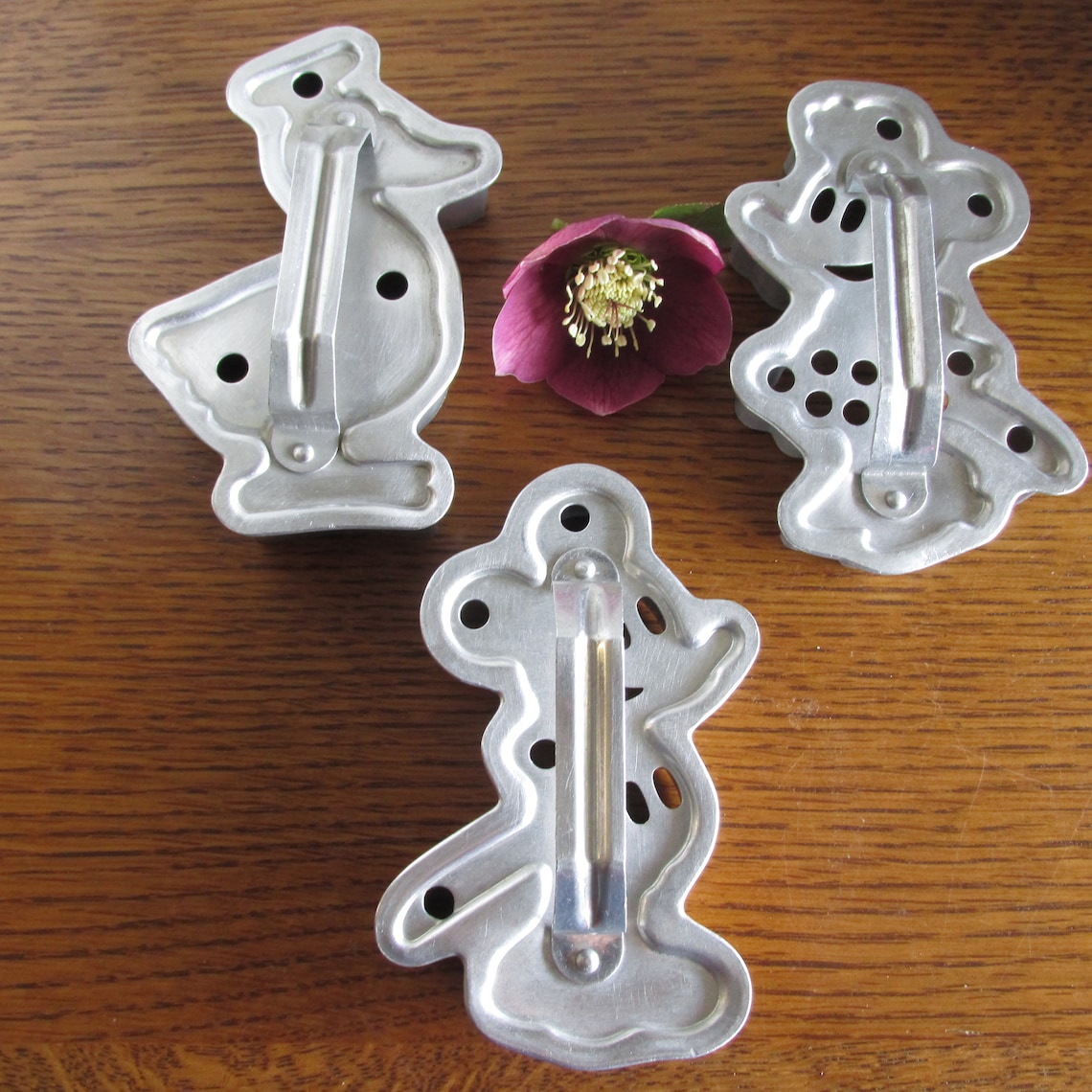 Vintage Set 3 Metal Disney Cookie Cutters Donald Duck Mickey Etsy