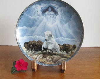 Vintage White Buffalo Collectible Plate  The Bradford Exchange 1995