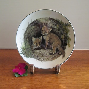 Vintage Baby Fox Collectible Plate Wedgwood Made in England