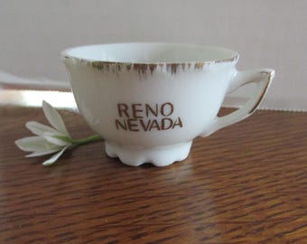 Vintage Miniature Reno Nevada Souvenir Cup  Knick Knacks