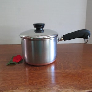 Vintage Revere Ware Saucepan & Lid  1 1/2 Quart Made Under Process Patent