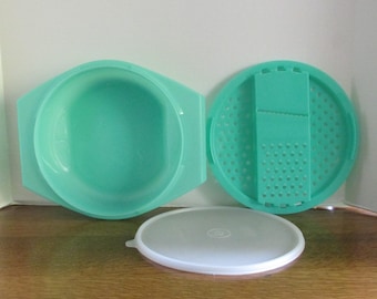 Vintage Tupperware Combo Slicer-Grater-Bowl