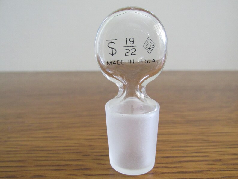 Vintage Glass Beaker With Stopper 100 ML SGA Scientific Inc. Etsy