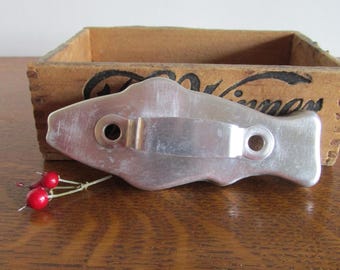 Vintage Aluminum Fish Cookie Cutter  1930s Kitchen