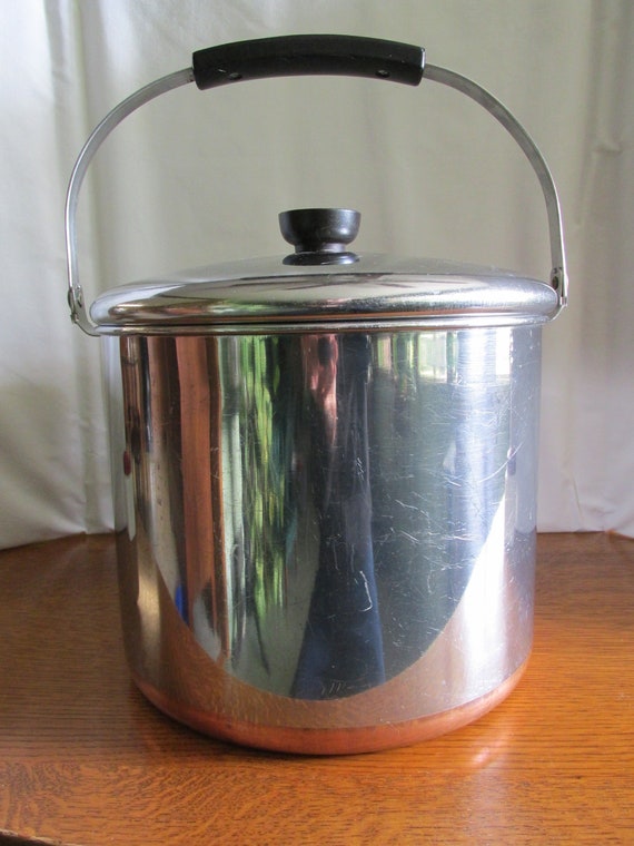 Vintage Revere Ware Stock Pot w Lid and Bail Handle Revere Etsy