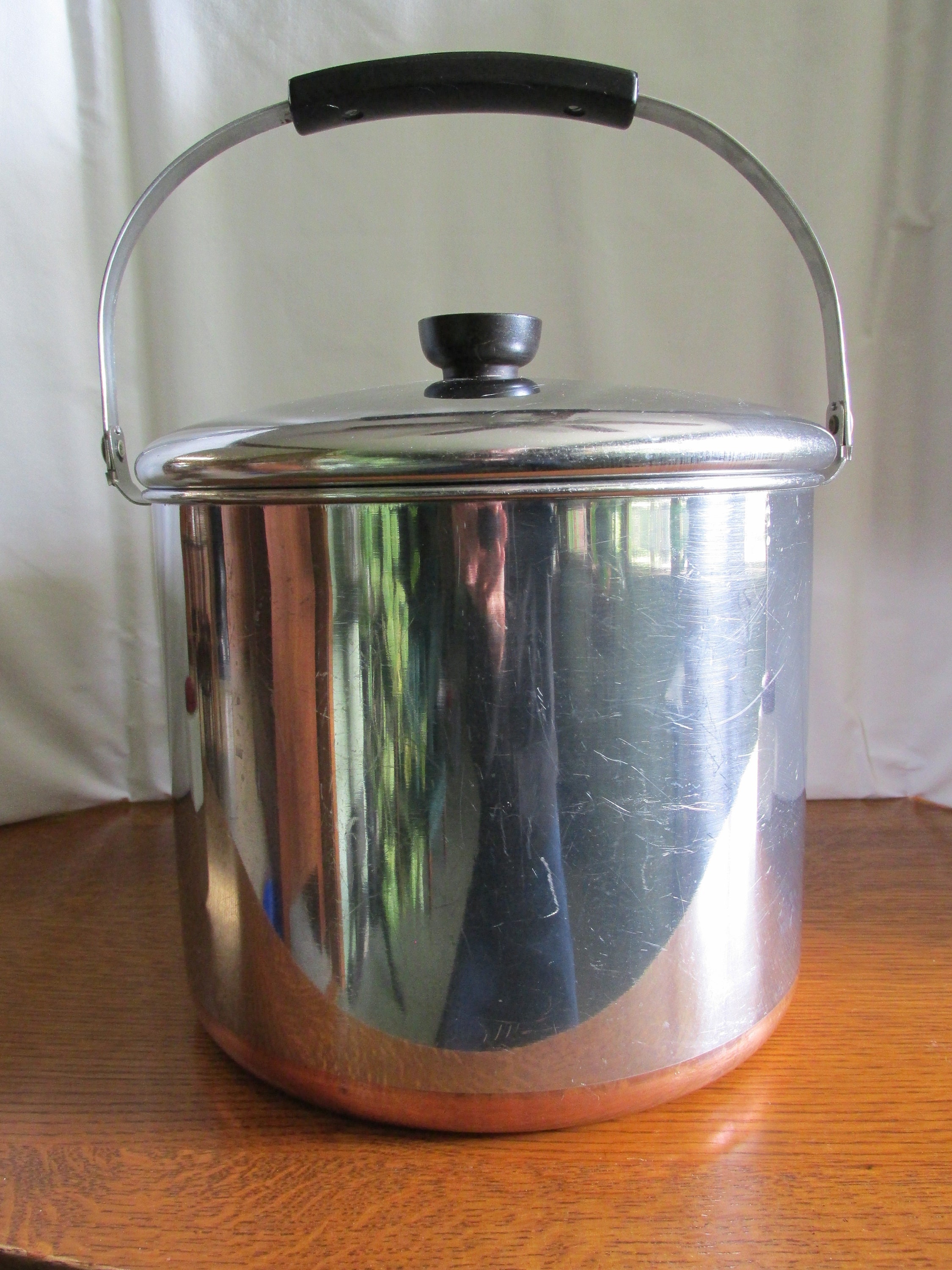 Vintage Revere Ware Stock Pot w Lid and Bail Handle Revere Etsy