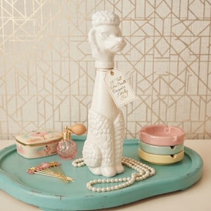 Vintage Poodle Decanter - Etsy